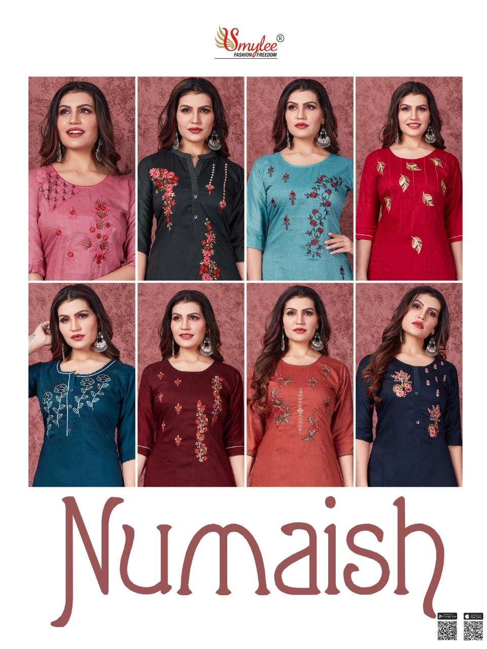 Rung Numaish Heavy Silky Wiving Lining Wholesale Kurtis Catalog — Wholesale Kurtis, MPA wholesale from Surat — view 10